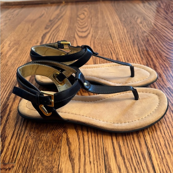 Chaps Chelsea Sandals Black Sz. 6 B - Picture 1 of 5